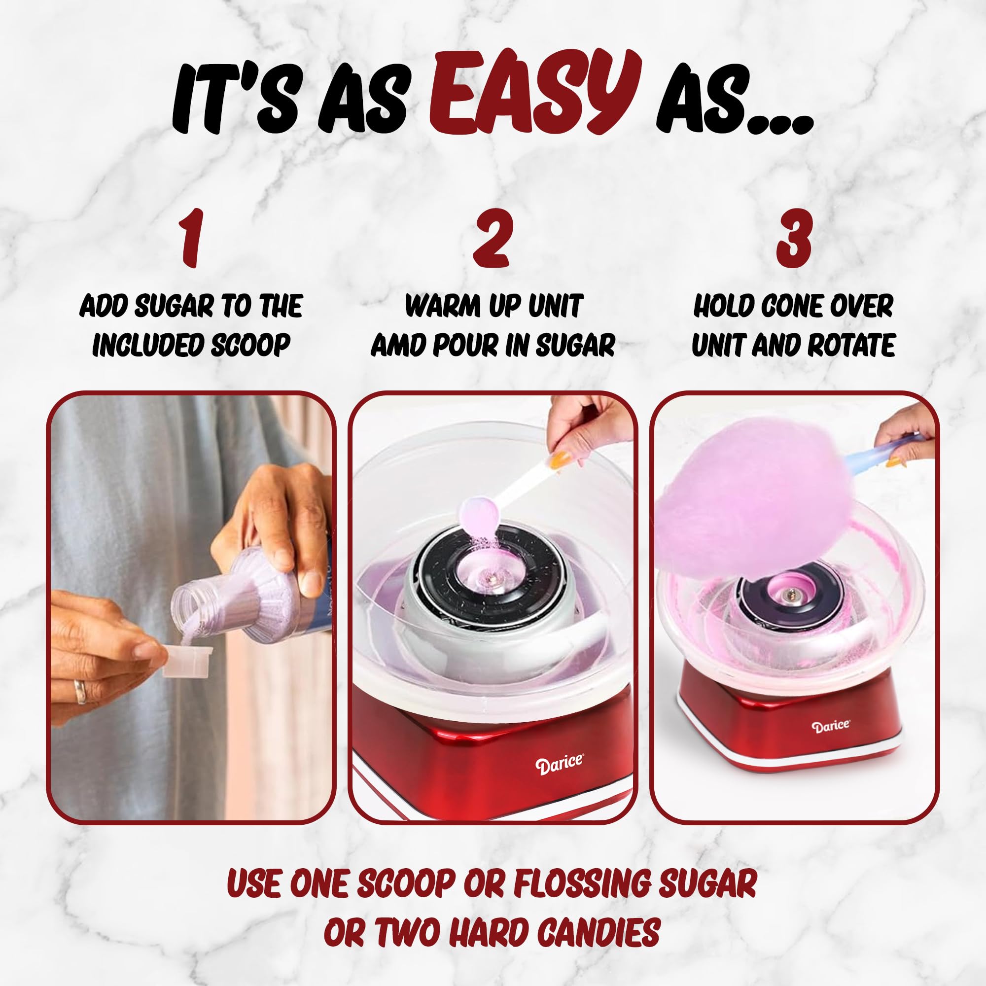 Amazon.com: Darice Cotton Candy Machine – Retro Cotton Candy